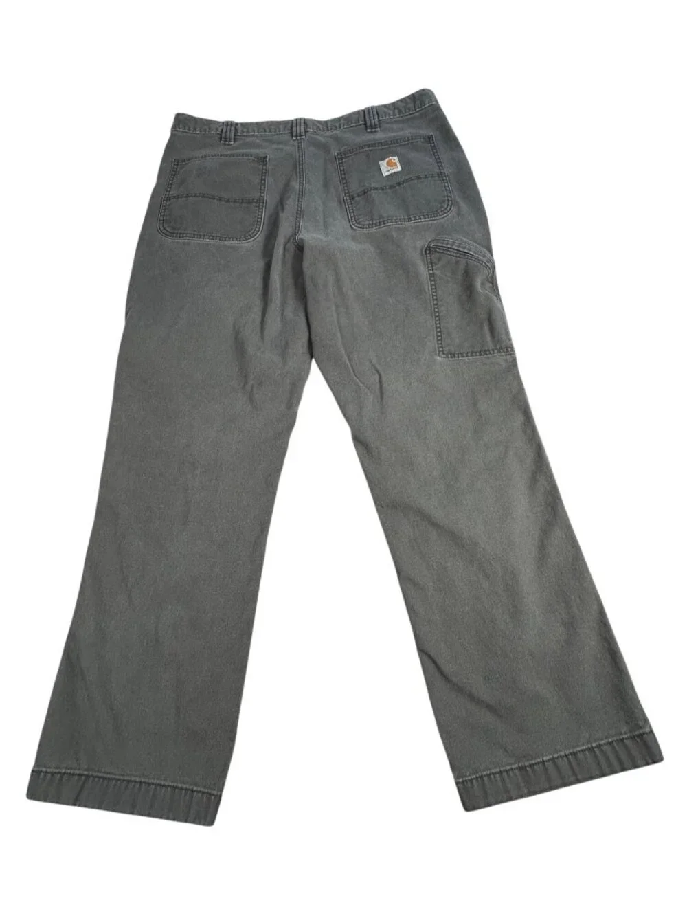 Carhartt Relaxed Fit Dark Gray Work Pants Men's 38x30 (Fits 37x27) Rugged Flex
